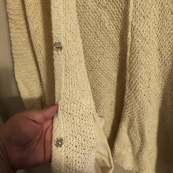 Free People sweater oversized knit sweater cardigan xs boho - Picture 10 of 12